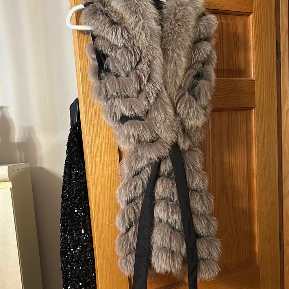Women's Faux Fur Vest - Gray